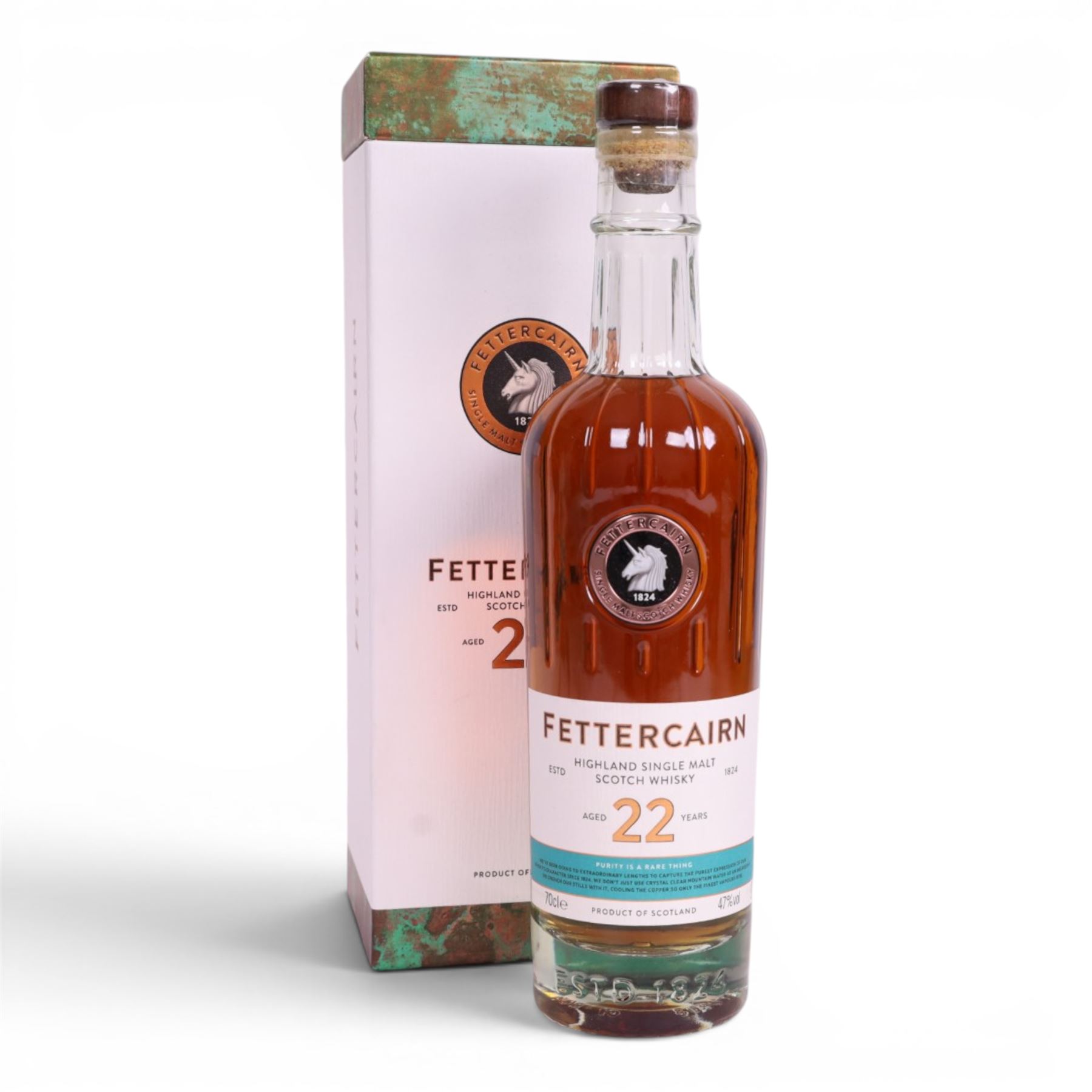 Fettercairn 22 year old Highland single malt scotch whisky, 47% vol 70cl