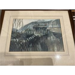 Collection of paintings in various media, artists including George Stanfield Walters, Fred Baird, Ronald Pawson, Alan Stuttle, Lila Miller, etc (14)