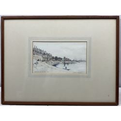 William Douglas Macleod (Scottish 1892-1963): 'Saint Malo from the Môle', watercolour and ink signed and dated '23, 15cm x 26cm 