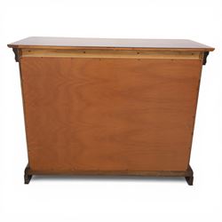 Willis & Gambier - French cherry wood chest fitted with three drawers, on bracket feet
