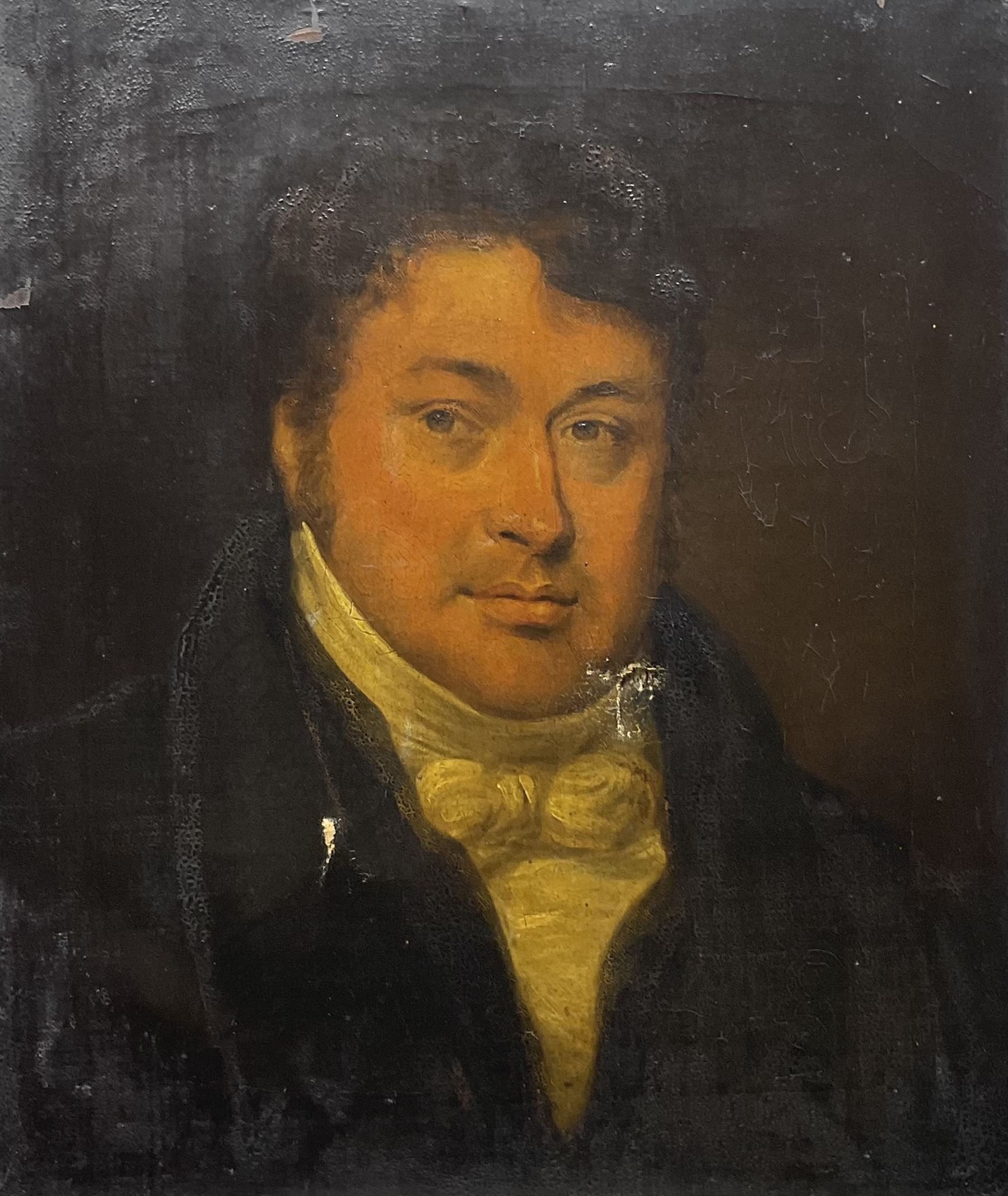 Thomas Arrowsmith (British 1772-1830): Portrait of a Regency Gentleman, oil on canvas signed and dated 1824 verso 50cm x 42cm