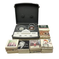 Tapemaster Baird reel to reel tape recorder, together with a quantity of boxed recordings