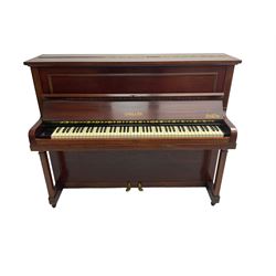 Challen - mahogany cased upright piano, circa 1920