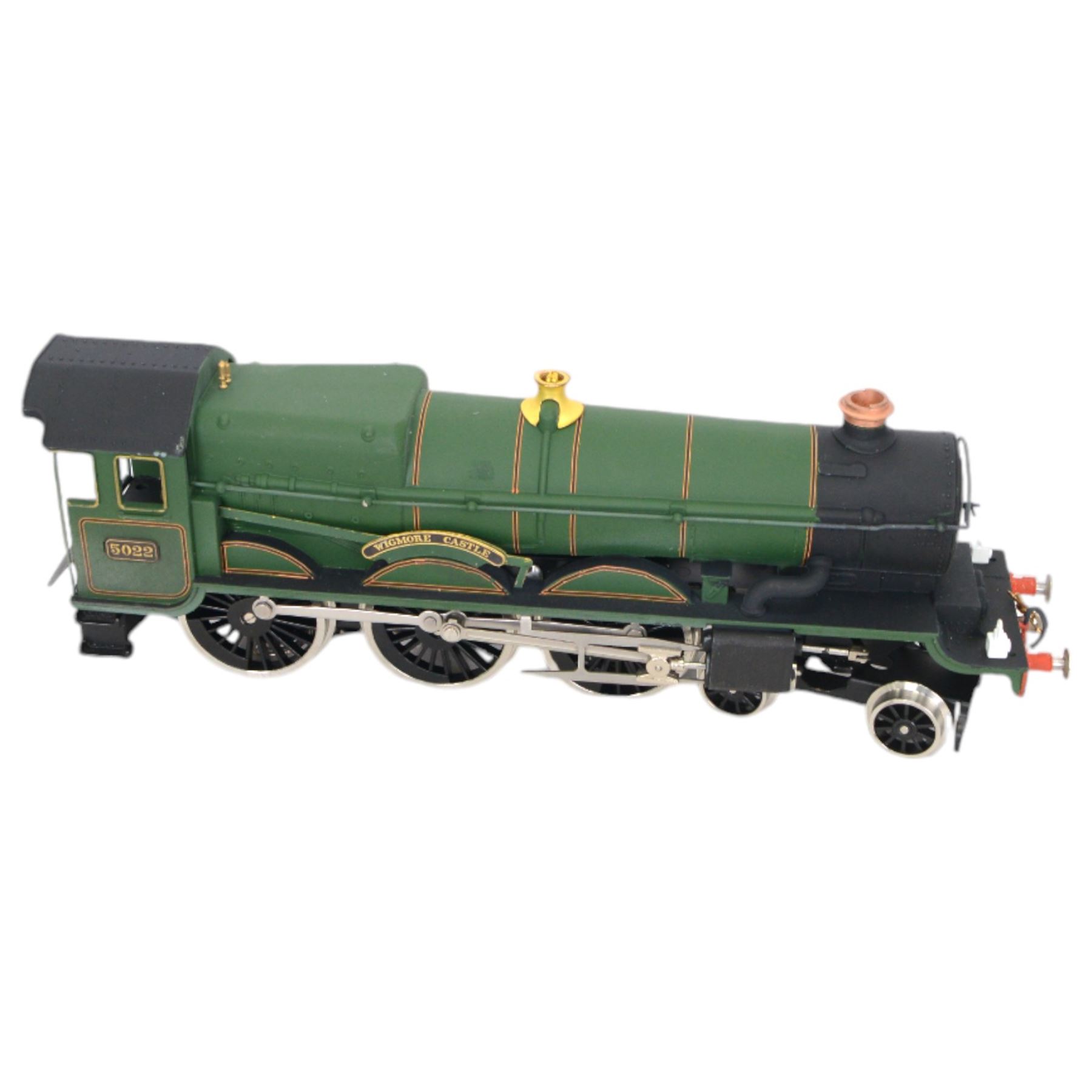 ACE Trains 0 gauge Great Western Railway Castle Class 4-6-0 locomotive 'Wigmore Castle' no. 5022, with tender, in GWR green livery, boxed