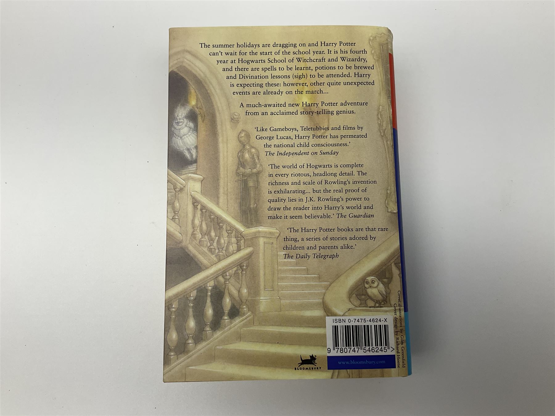 Harry Potter and the Goblet of Fire, early hardback first edition with printing errors on pages 503 and 594