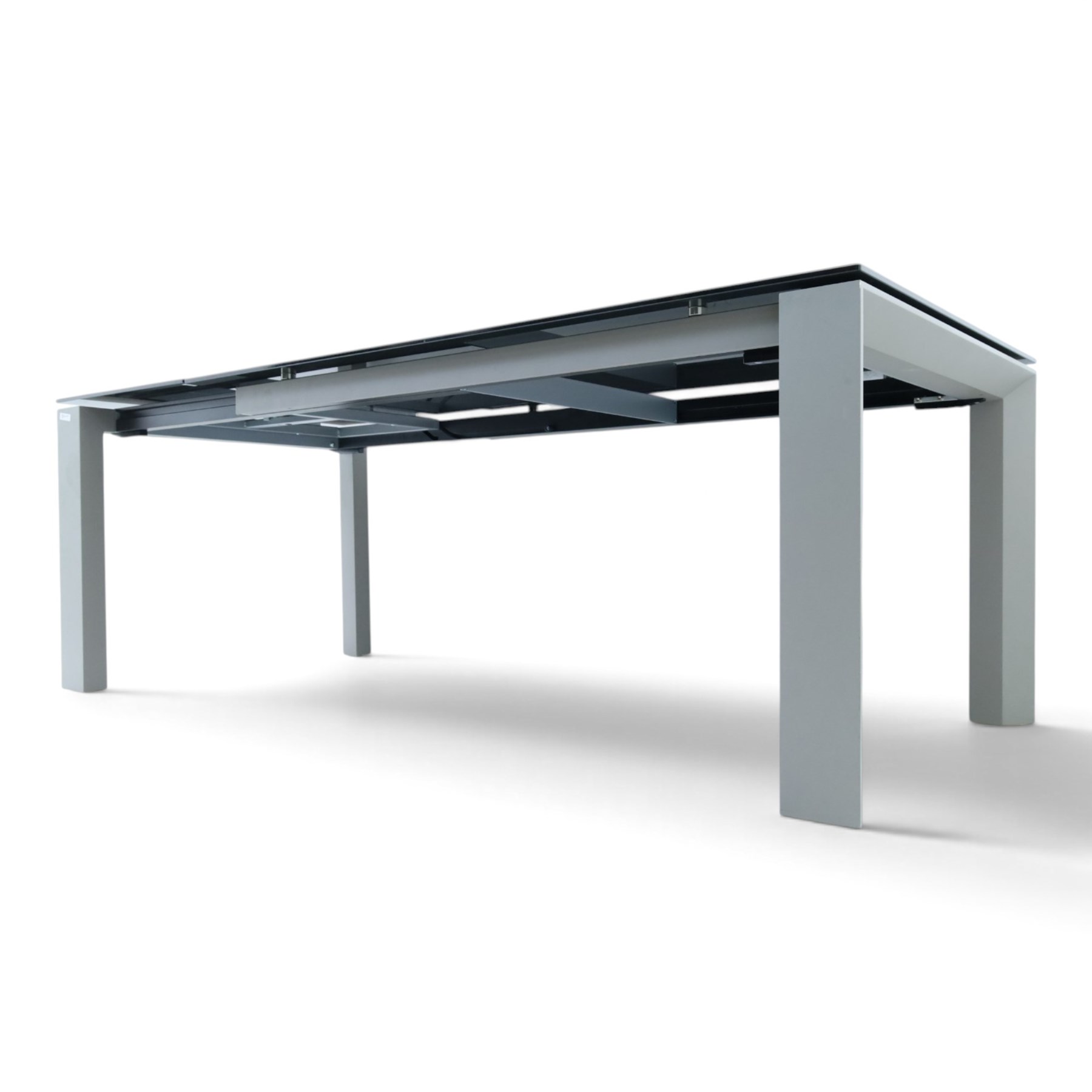 Calligaris - 'Omnia' extending dining table with ceramic top, with set eight 'Aida' dining chairs