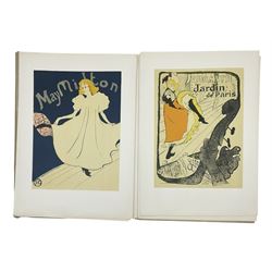 Rotzler, Willy - 'Affiches de Henri de Toulouse-Lautrec - Dix reproductions en couleurs', book containing ten colour Toulouse-Lautrec lithographs, pub. 1946 by Bale, unbound with loose plates, plates max 33cm x 24cm