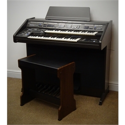  Technics PCM Sound EX50L electric organ and stool (W108cm, H108cm, D52cm) and a stool (2) (This item is PAT tested - 5 day warranty from date of sale)  