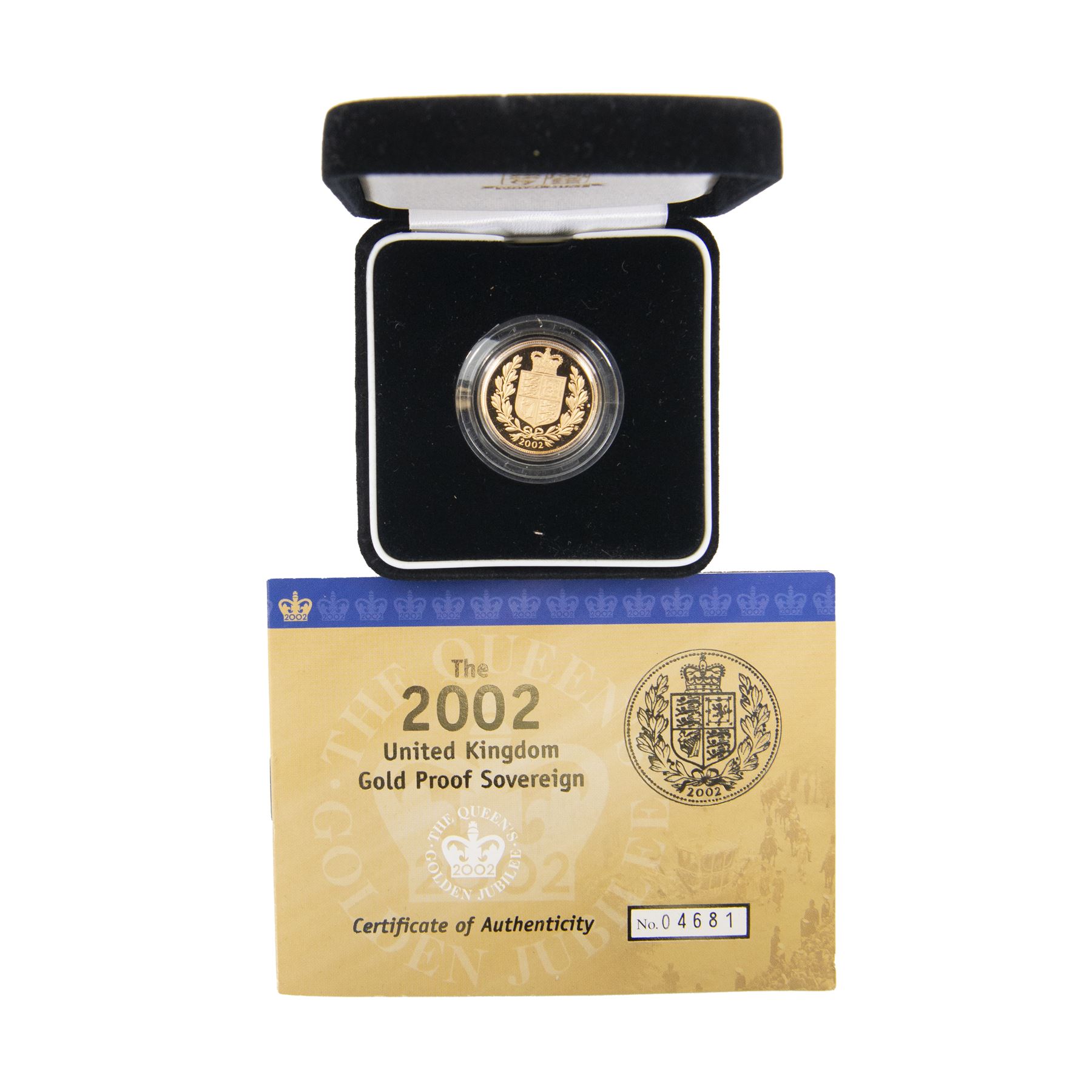 Queen Elizabeth II 2002 gold proof full sovereign coin | Coins