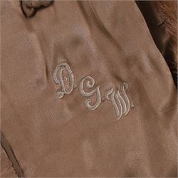 Marshall & Snelgrove three quarter length mink fur coat, together with mink hat, stole, shawl
