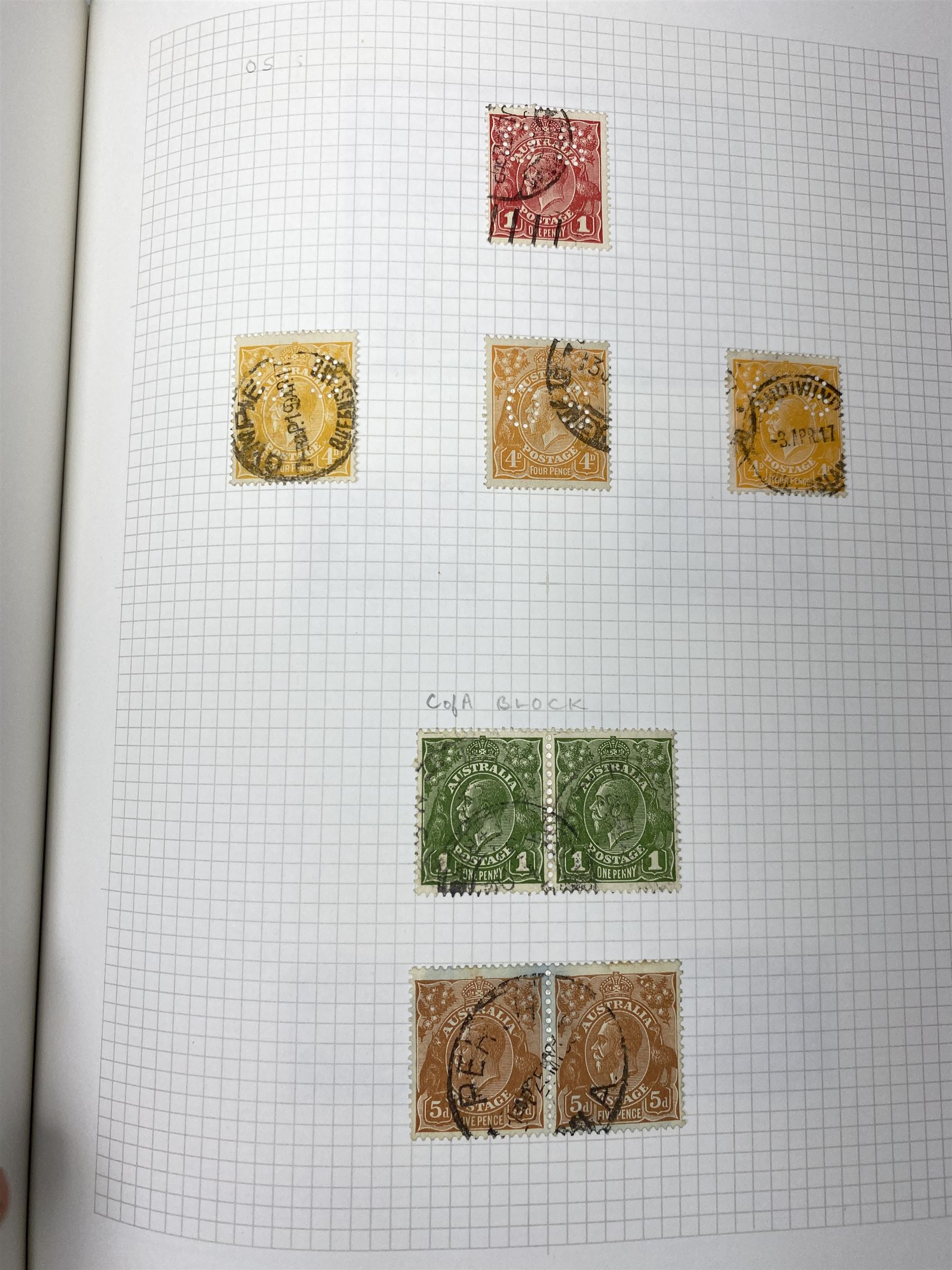 Australia 1913 and later stamps, including used and unused examples, postage due stamps, Queen Elizabeth II issues etc, housed in 'The Utile Hinged Leaf Album'