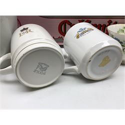 Poole vase decorated with flowers, no 877, Copeland Spode Dauphine pattern coffee service for six, and floral Richmond teawares