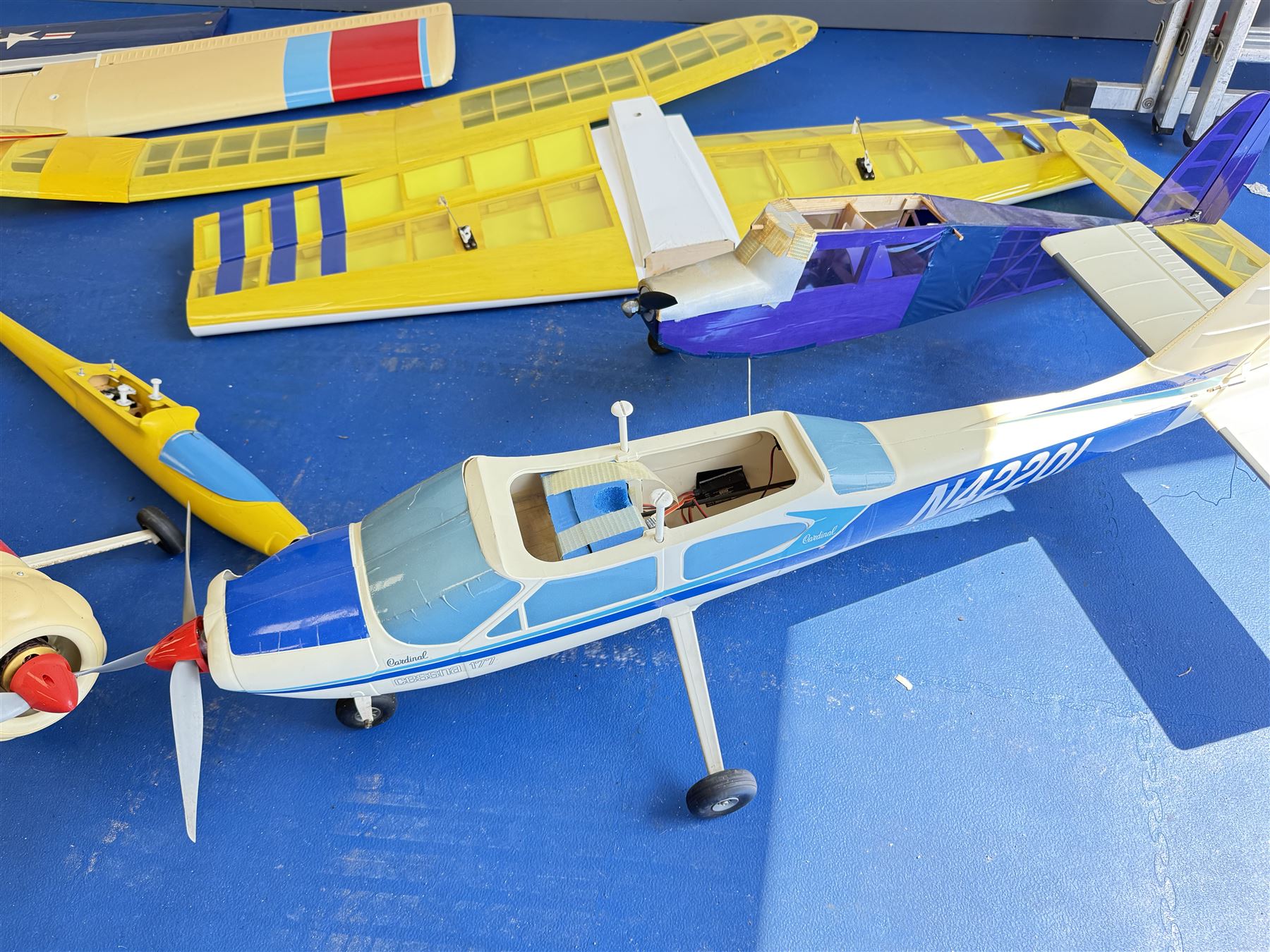 Collection RC radio controlled model aeroplane bodies