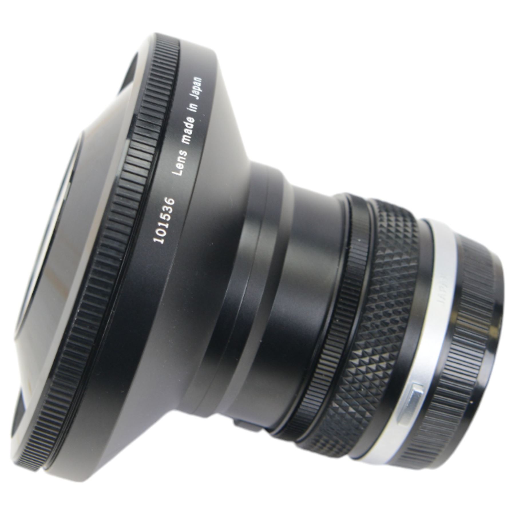 Olympus OM Zuiko Auto-Fisheye 8mm f=2.8 lens, serial no. 101536, in fitted case