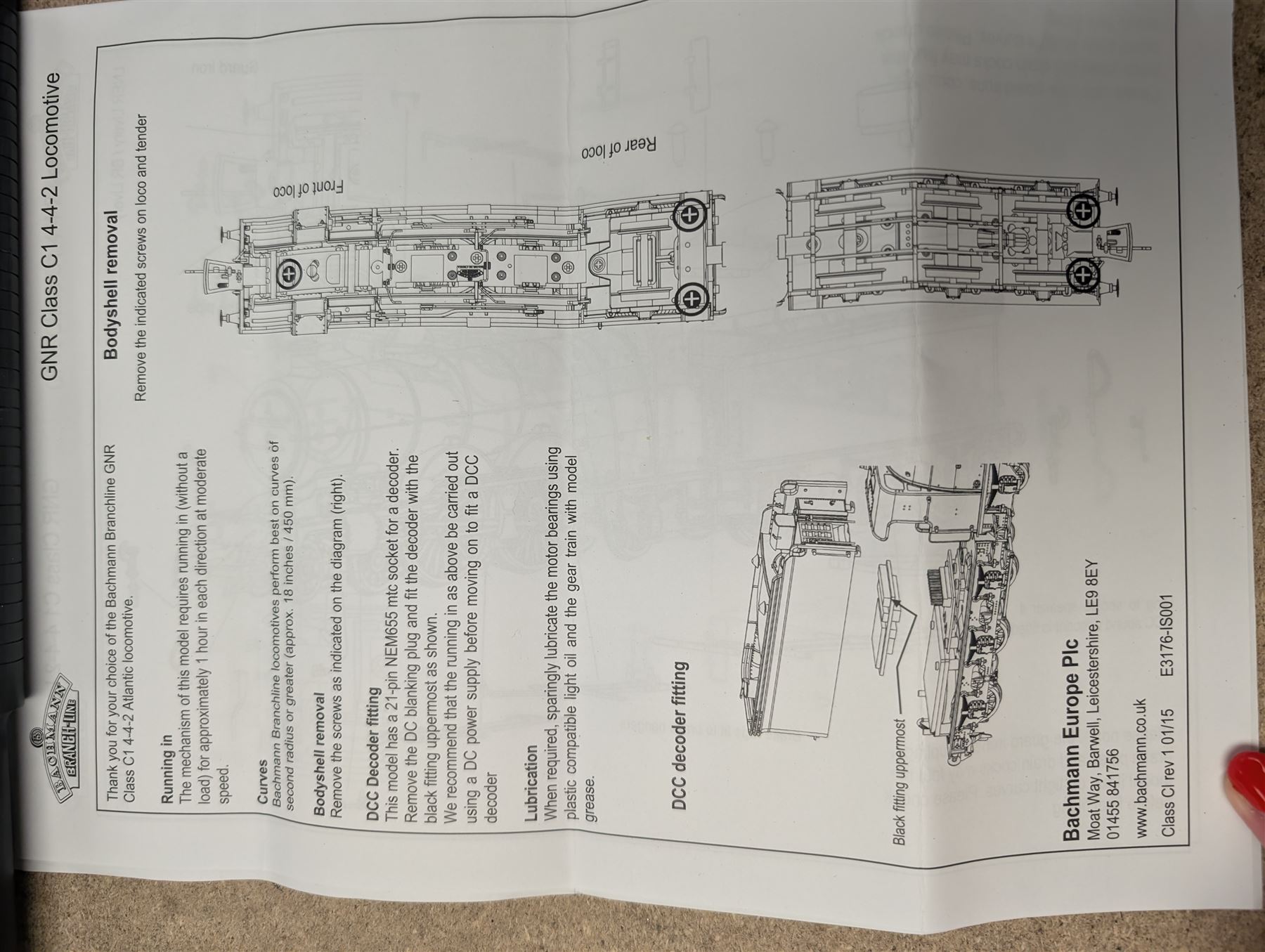 Bachmann '00' gauge 31765NRM National Railway Museum Edition GNR Class C1 Atlantic no. 3251 in LNER green livery, boxed