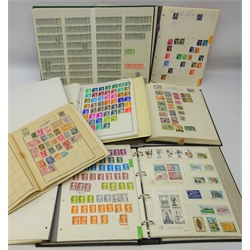  Collection of Queen Victoria and later Great British and World stamps in eight albums/folders including mint and used, British Honduras, Gold Coast, Trinidad & Tobago, Uganda, Tanganyika, Fiji, Gibraltar, Falkland Islands etc  