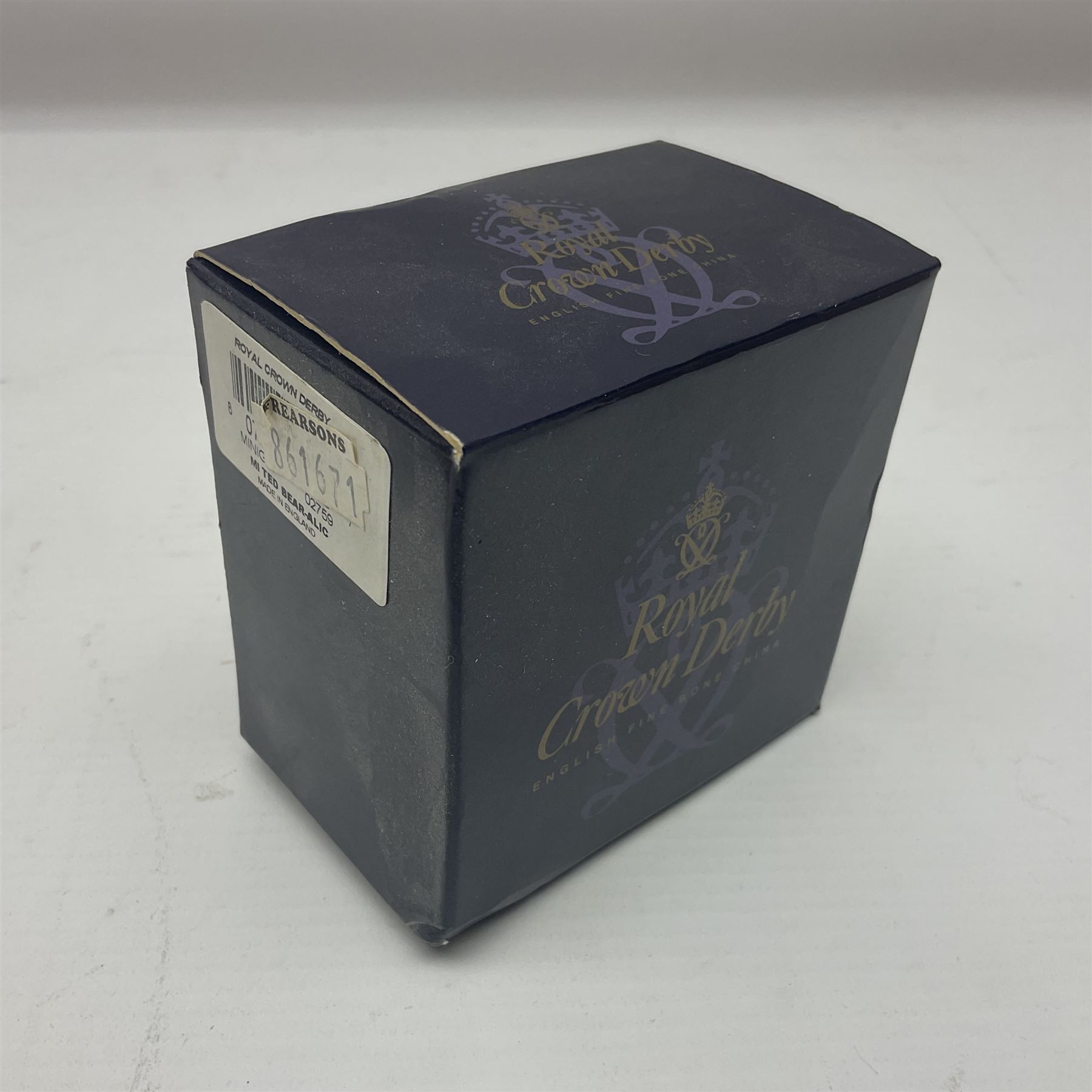 Royal Crown Derby Treasures of Childhood cabaret set, comprising tray, milk jug, sucrier, teacup and saucer, together with two Royal Crown Derby Treasures of Childhood paperweights Fleur and Ragdoll Sailor and Teddy bear paperweight, all paperweights are without stoppers