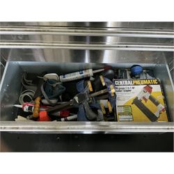 Large Ultima stainless steel tool chest/workbench on wheels, with large quantity of tools - THIS LOT IS TO BE COLLECTED BY APPOINTMENT FROM DUGGLEBY STORAGE, GREAT HILL, EASTFIELD, SCARBOROUGH, YO11 3TX