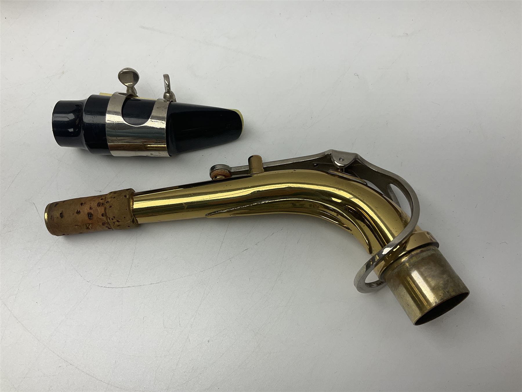 St Louis Alto saxophone, serial no.82437 in John Packer JP Blues 141 carrying case; with two-piece saxophone stand