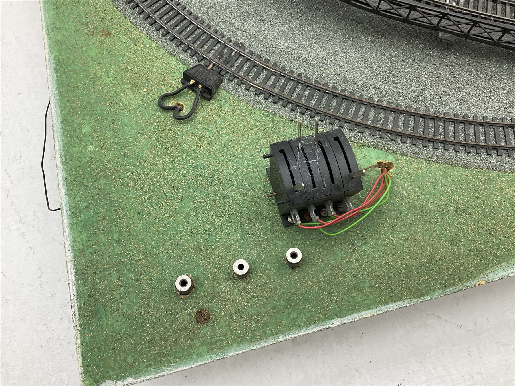 Hornby 00 gauge model railway layout; plastic model railway layout with