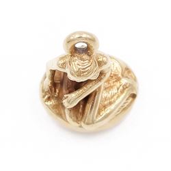 Danish 14ct gold 'Little Mermaid' charm / pendant by Bernhard Hertz, stamped 585