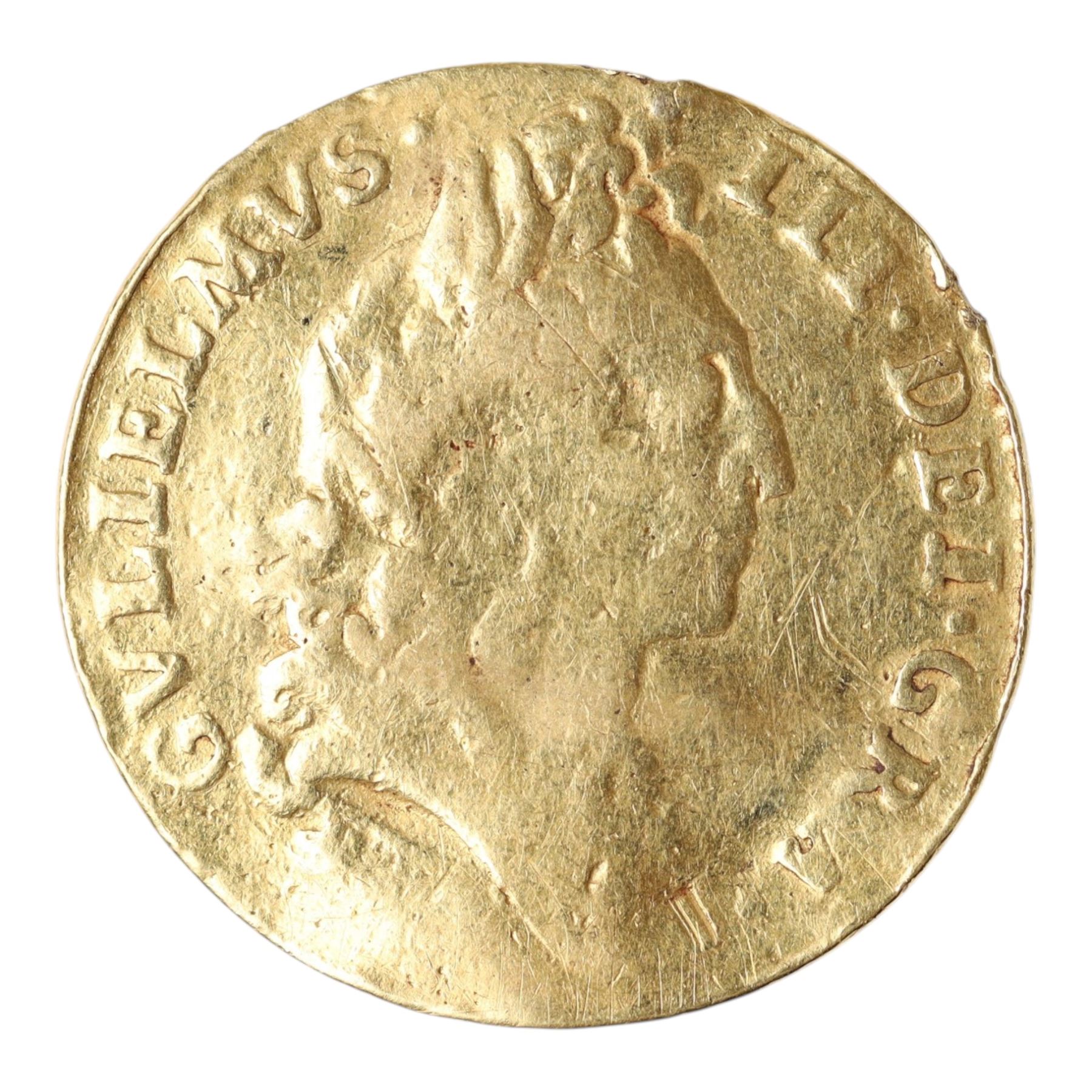 William III 1695 gold half guinea coin