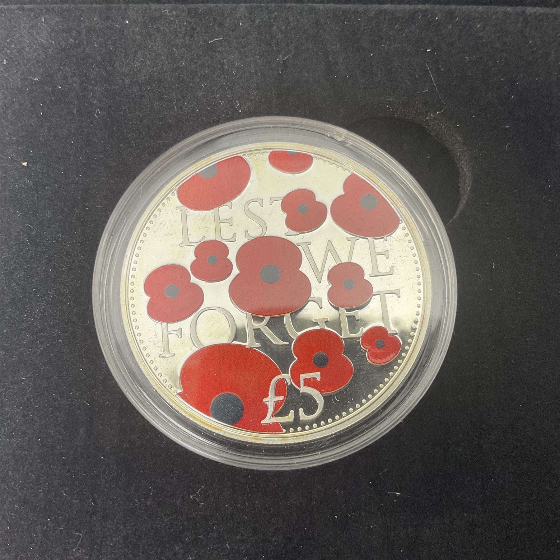 Queen Elizabeth II Channel Islands and Isle of Man silver proof five pound coins, comprising Bailiwick of Jersey 2016 'Lest we Forget', 2019 'D-Day 75th Anniversary' three coin set', Bailiwick of Guernsey 2020 'Florence Nightingale 200th Anniversary' and Isle of Man 2021 'William and Kate Wedding Anniversary', all cased with certificates