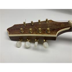 F-hole eight-string mandolin with one-piece maple back and ribs and spruce top L70cm