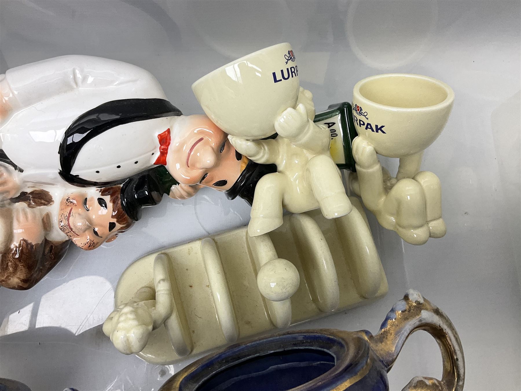 Large collection of ceramics, to include Regal ceramics eggs, Grafton tea trio, Lurpak toast rack, butter dish and egg cups, etc in three boxes 