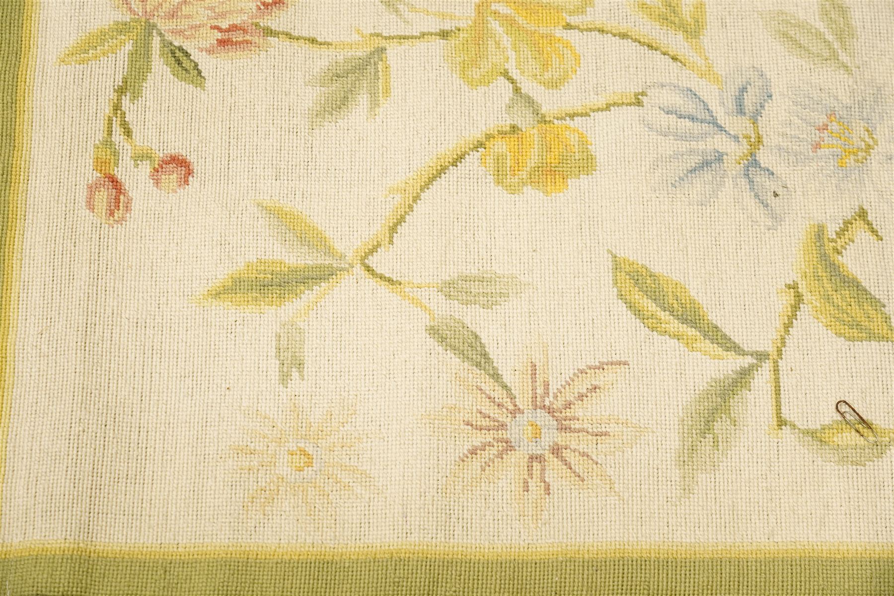 Two tapestries (Green 155cm, 91cm, 180cm, 125cm)