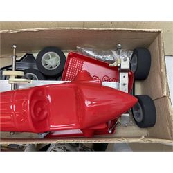 AMT Stock Car Transporter, Kodak Film Racing Team Transporter and Galles-Kraco Indy Car Transporter, Bugatti model etc, all boxed