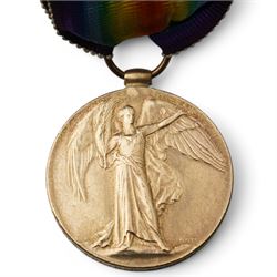 First World War Territorial Efficiency group of three medals to 136773 Cpl C H Sampson R.A. comprising British War Medal, Victory Medal and Territorial Efficiency Medal (483 Cpl C H Sampson R.G.A.)