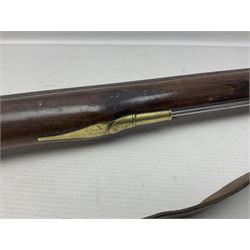 Early 19th century Brown Bess .75cal. flintlock musket, the 96.5cm(38