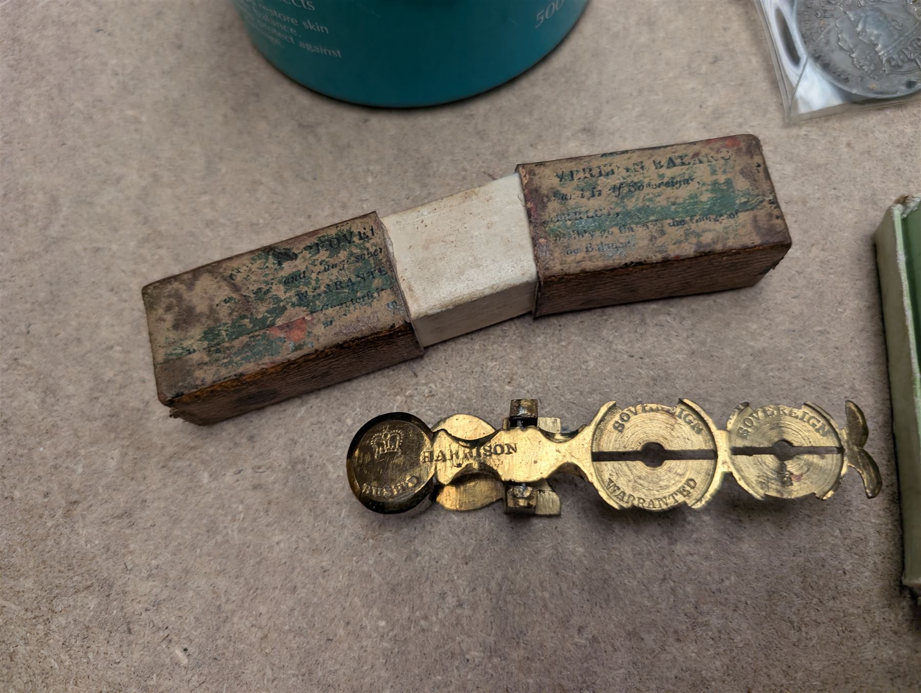 The Birmingham Mint International Formula 3 silver ingot, hallmarked, pair of sovereign scales, two silver fobs and others, etc and a collection of Great British coins