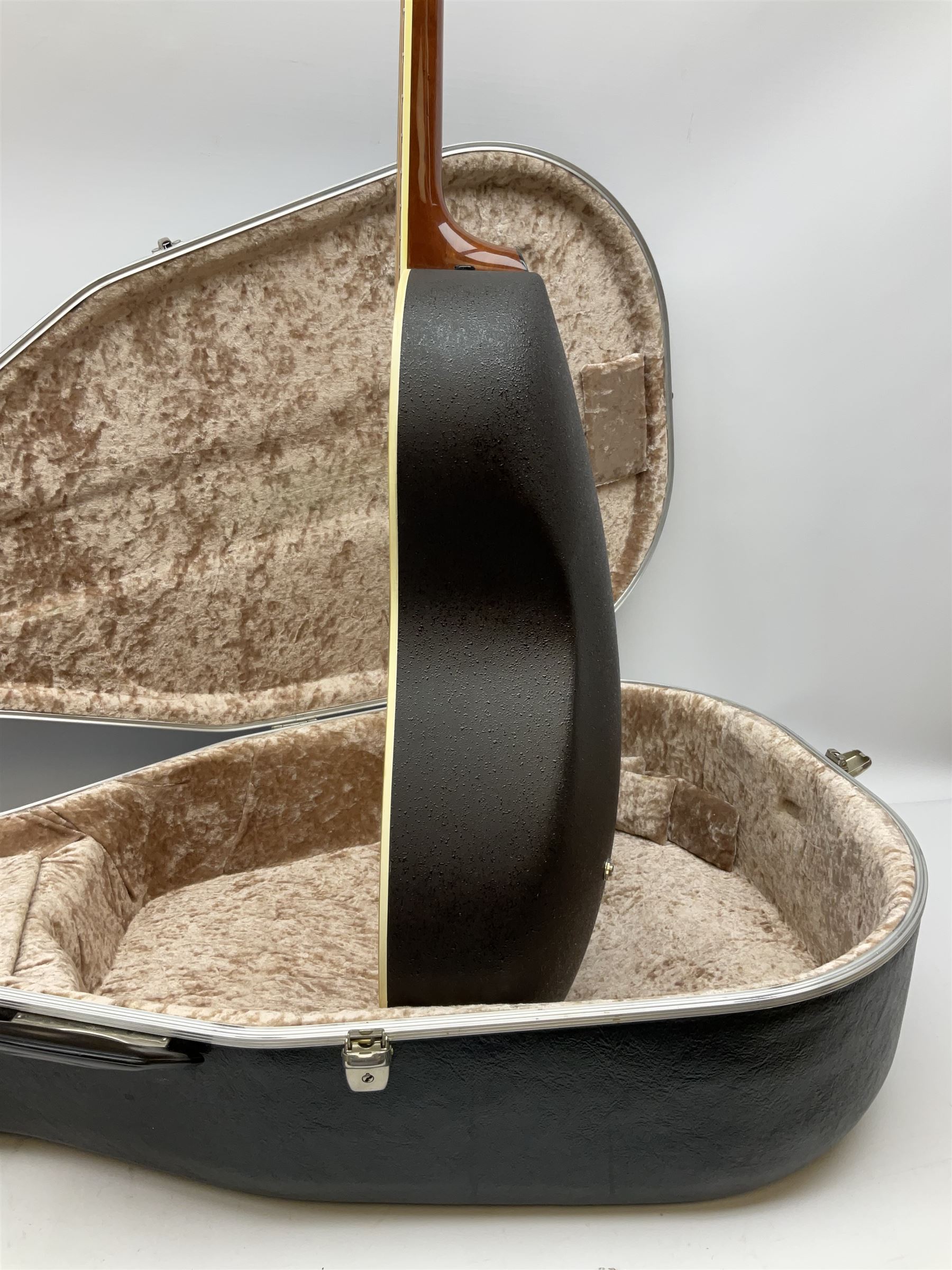 Ovation Ultra Series Model No.1512 electro acoustic guitar, 1980s/90s with textured black bowl back, natural spruce top and mahogany neck, serial no.232916 L104cm; in Hiscox Liteflite case with GuitarKes Workshop set-up and service certificate date October 2021
