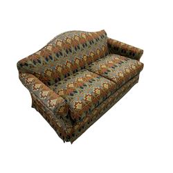 Two seat traditional shape sofa, upholstered in Liberty's 'Lanthe' fabric