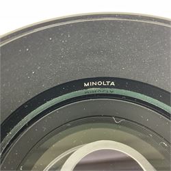 Minolta AF Reflex 500mm 1:8' camera lens serial no 1920721, in case