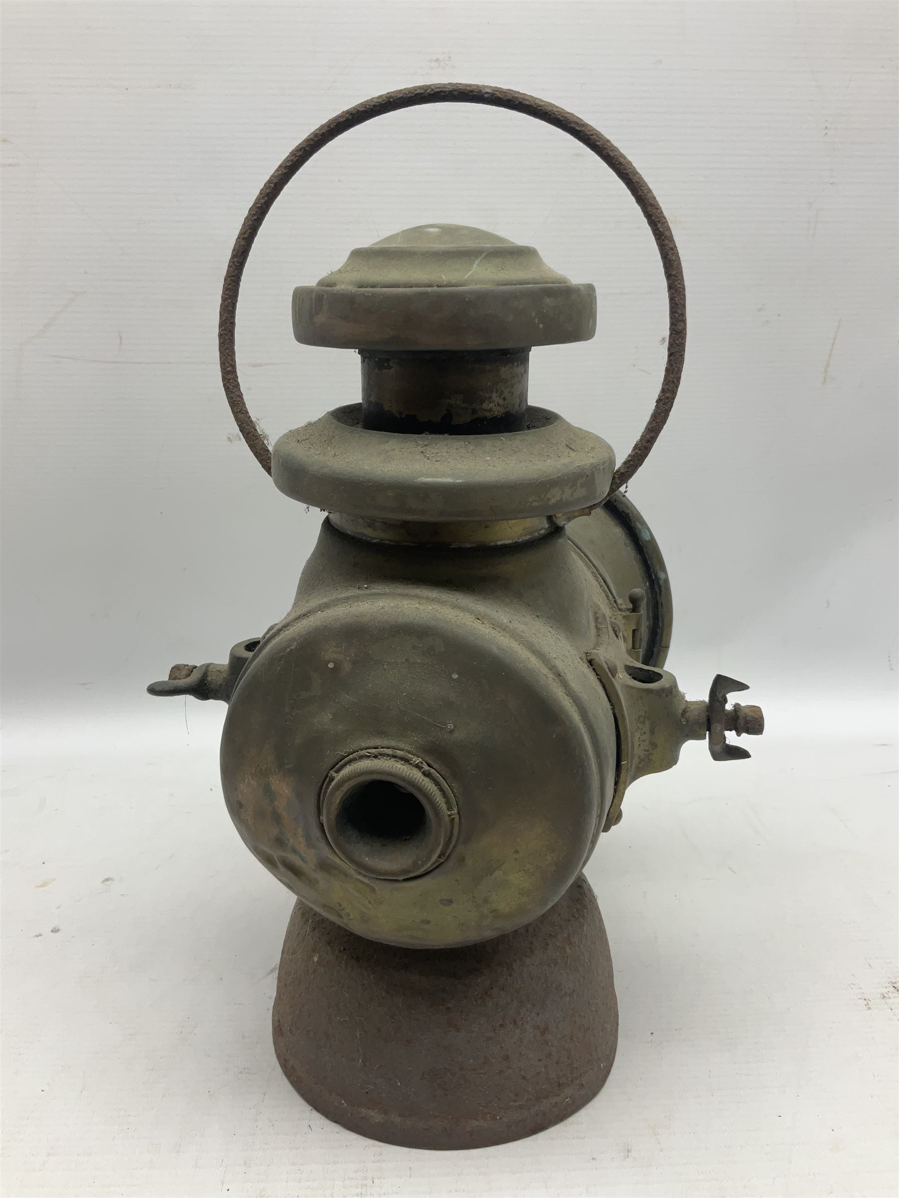 Early 20th century Lucas 742 King of the Road brass car lamp