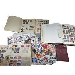 Great British and World stamps, including Belgium, Denmark, Ireland, France, Hungary, Italy, Poland, Spain etc, housed in various albums, books and loose, in one box