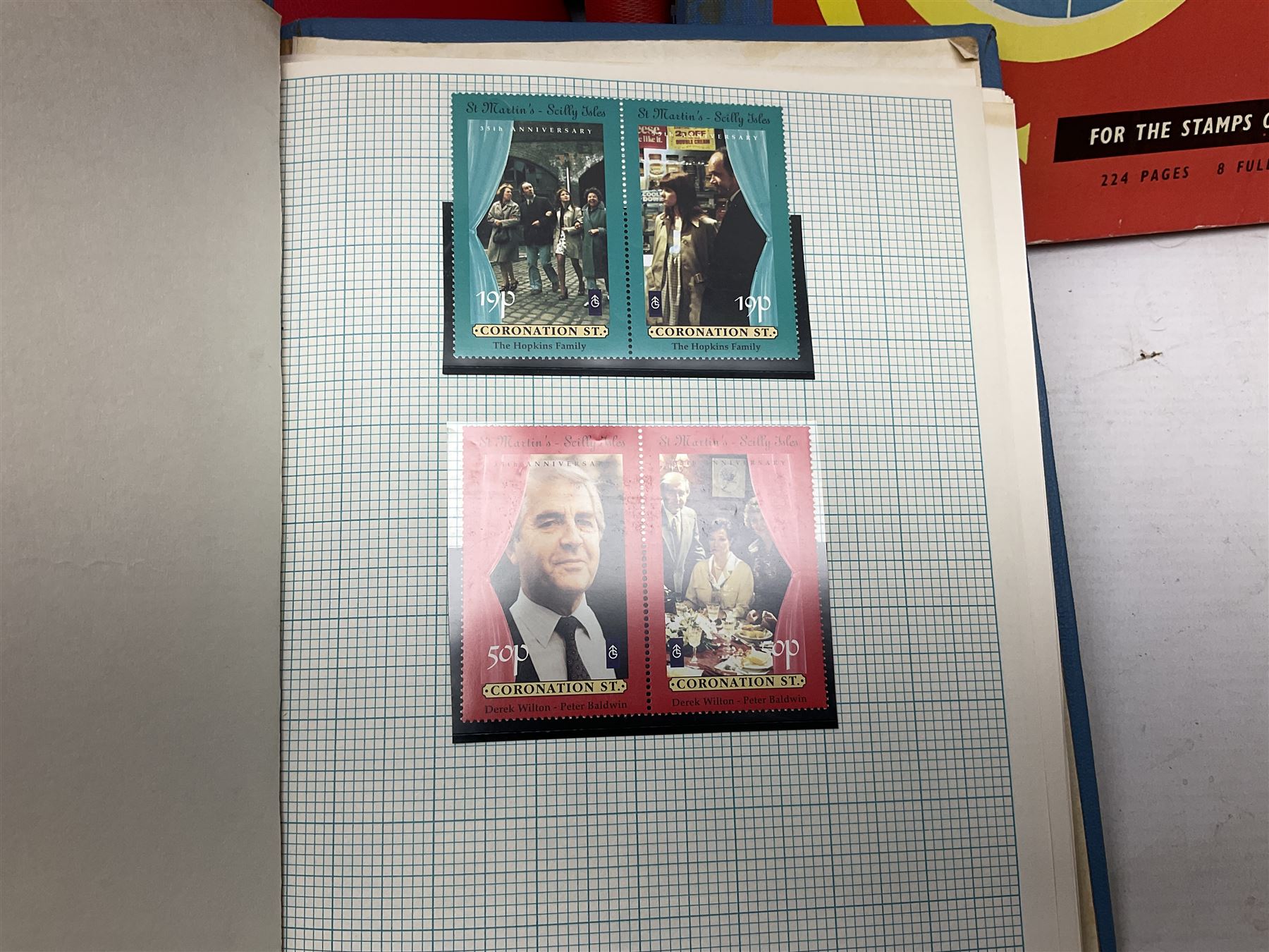 Various empty albums and folders, World stamps including Afghanistan, Bulgaria, Chile, Cuba, Czechoslovakia, British Antarctic Territory, Peru etc, in one box