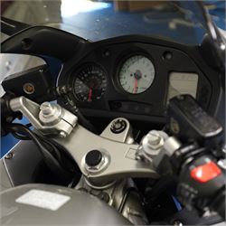 1998 Honda VFR800 FI Sports Touring Motorcycle

• Registration: R145 SUT
• Date of first registration: 1998
• Engine: 781cc V4 petrol
• Fuel system: Honda PGM-FI fuel injection
• Transmission: Manual
• Odometer reading: 11,700 miles
• Colour: Silver with black trim
• V5C: Present
• Keys: Two
• Security: Datatag immobiliser

A well-presented 1998 Honda VFR800 FI sports touring motorcycle, finished in silver with contrasting black trim and displaying a notably low odometer reading of 11,700 miles.

The VFR800 combines Honda’s renowned V4 engine with PGM-FI fuel injection and a combined braking system, creating a capable and refined motorcycle suited to both sporting and long-distance use.

Features include:

• Full factory fairing
• Tinted windscreen
• Honda PGM-FI fuel injection
• Combined braking system
• Twin front brake discs
• Factory exhaust system
• Alloy wheels
• Rear passenger grab handles
• Datatag immobiliser
• Digital instrument display

The motorcycle appears complete and largely original and has been stored indoors. It is presented in good overall condition, with light cosmetic marks consistent with its age and use.

This vehicle forms part of the Estate of the Late John Sils and is offered for sale by the Executors, confirming a genuine reason for sale.

