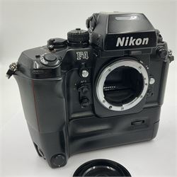 Nikon F4E camera body, serial no. 2288428, with Nikon MB23 battery pack