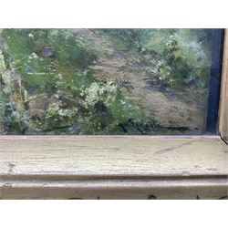 Arthur William Redgate (British 1856-1931): Harvest Time, oil on panel signed 24cm x 34cm