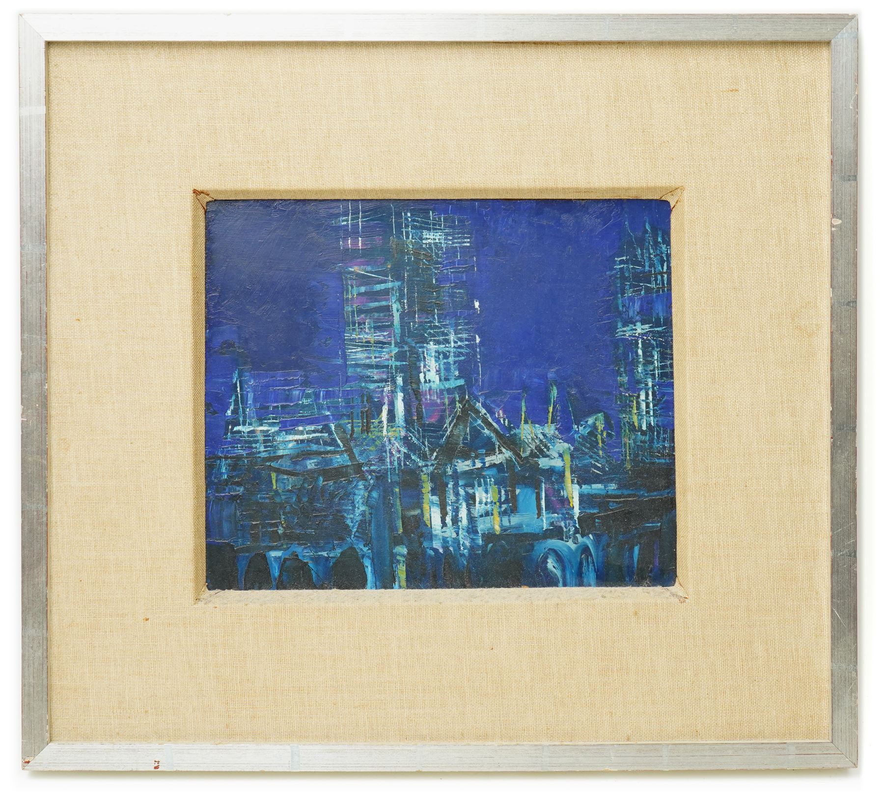 Russell Platt (British 1920-2015): 'York Minster - Blue Scaffolding', oil on board signed inscribed and dated verso 25cm x 30cm
Provenance: Austen Hayes Gallery - Shambles, York