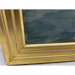 Arthur Wilde Parsons (British 1854-1931): 'A Fresh Breeze Off Scarborough', watercolour with scratching out signed and dated 1888, original title label verso 75cm x 105cm