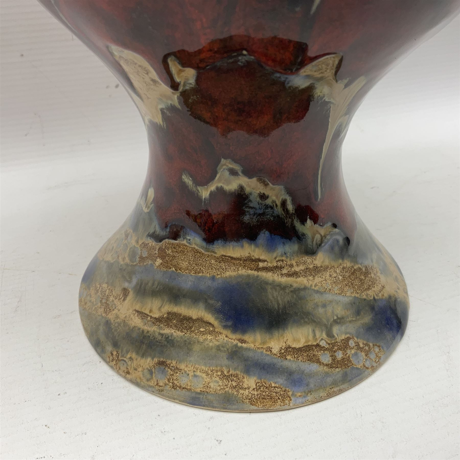 Anita Harris Black Ryden Studio vase, H25cm 
