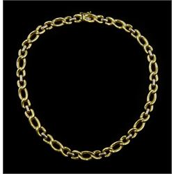 18ct gold cable link necklace, Birmingham import marks 1993, approx 34.3gm