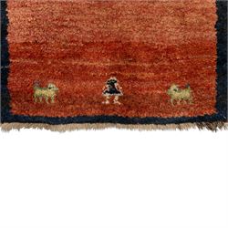 Four Persian rugs, Turkish Anatolian rug, 194x131cm, Turkish Anatolian prayer rug  136x78cm, Persian Gabbeh prayer rug 88x67cm, Caucasian Kazak rug 152x100cm (4)