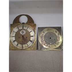 Approximately twenty-two longcase and wall clock dials, 18th century and later, included painted and brass examples