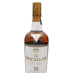 MacAllan 18 year old single malt Scotch whisky, 700ml, 43% vol, boxed